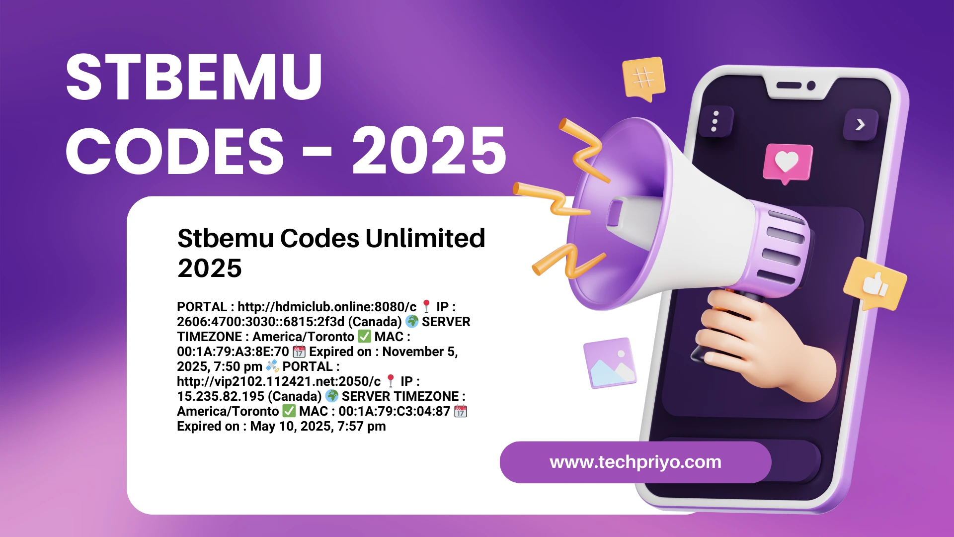 Stbemu Codes Unlimited 2025 Free Popular IPTV TechPriyo Com