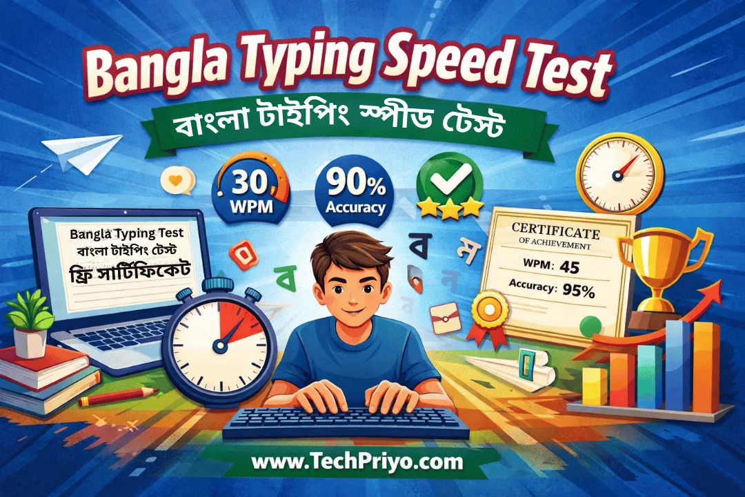 Bangla Typing Speed test বাংলা টাইপিং টেস্ট